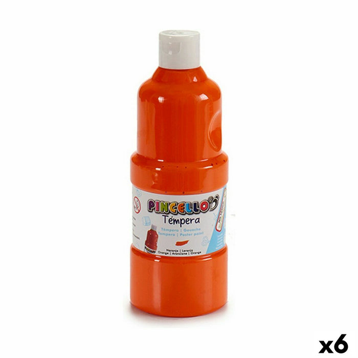 Tempera Portocaliu 400 ml (6 Unități)