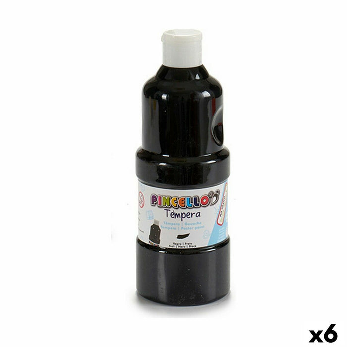 Tempera Negru 400 ml (6 Unități)