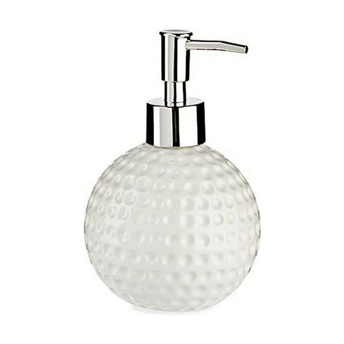 Dozator de Săpun Golf Ceramică Metal Alb 12 Unități (300 ml)