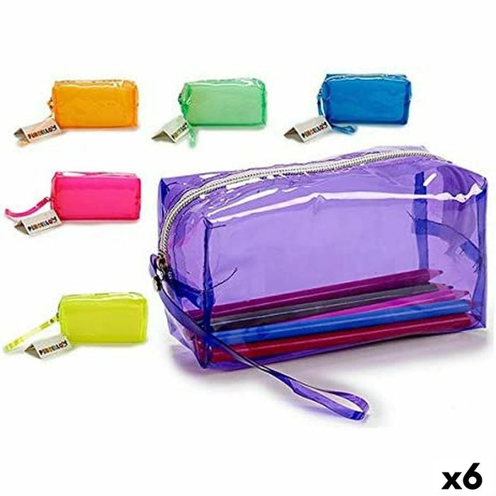Penar Școlar Transparent (6 x 9 x 37 cm) (6 Unități)