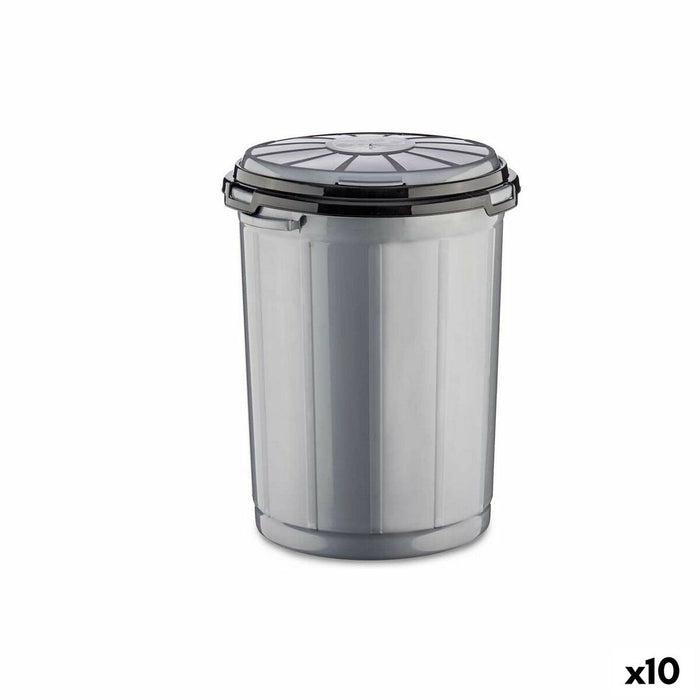 Coș de gunoi Gri Plastic 35 L (41 x 44 x 43 cm) (10 Unități)