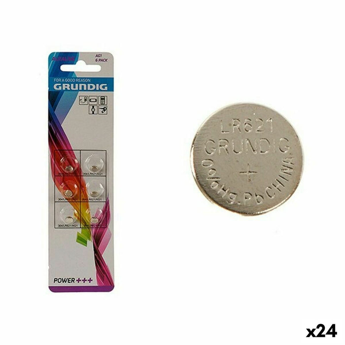 Baterii Buton Alcaline Grundig AG1 LR621 (24 Unități)