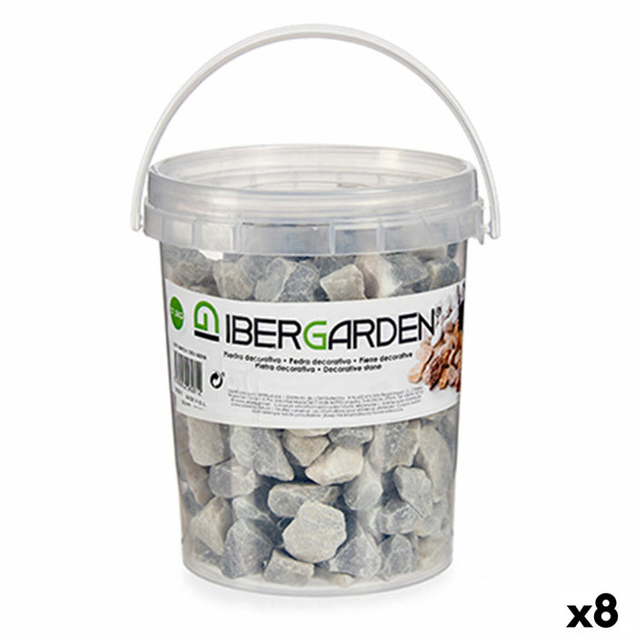 Pietre decorative 1,5 Kg Gri deschis (8 Unități)