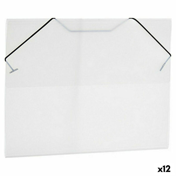 Dosar Negru Transparent A4 (26 x 1 x 35,5 cm) (12 Unități)