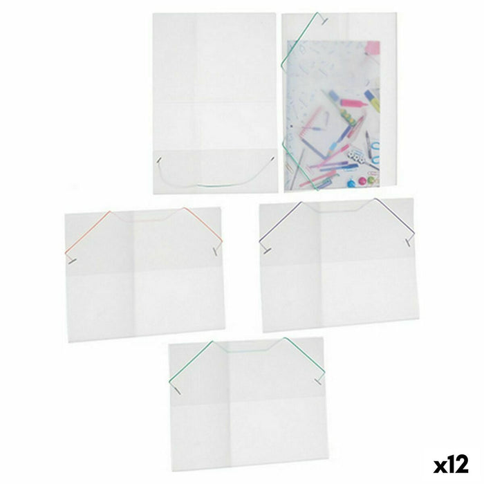 Dosar Servietă Transparent (1 x 26 x 35,5 cm) (12 Unități)