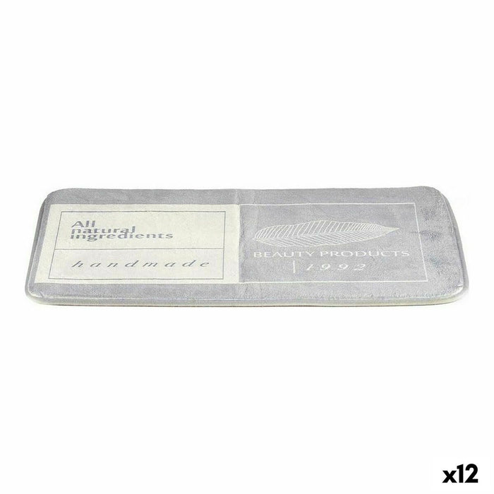 Covoraș de baie Beauty Products Gri Alb (40 x 1,5 x 60 cm) (12 Unități)