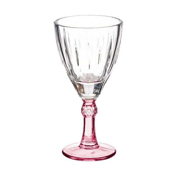 Pahar de vin Geam Roz 6 Unități (275 ml)