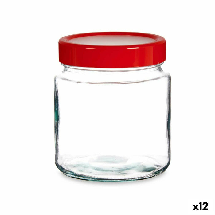 Staniu Roșu Transparent Sticlă polipropilenă (1 L) (12 Unități)