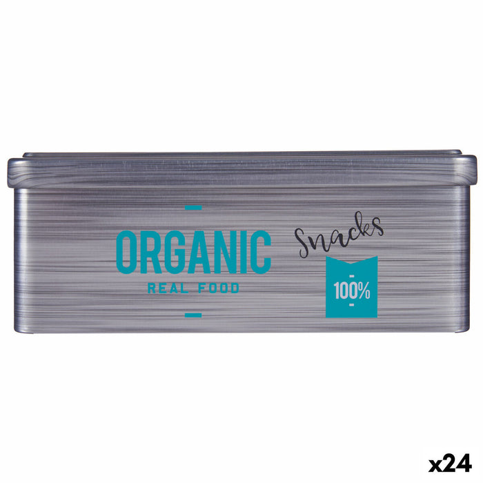 Staniu Organic Snacks Gri Staniu (11 x 7,1 x 18 cm) (24 Unități)