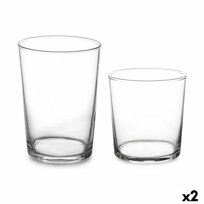 Set de pahare Bistro Transparent Sticlă (380 ml) (2 Unități) (510 ml)