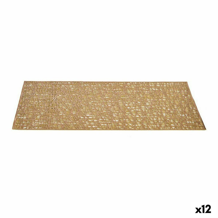 Suport Protecție pentru Masă Auriu* Plastic (45 x 0,01 x 30 cm) (12 Unități)