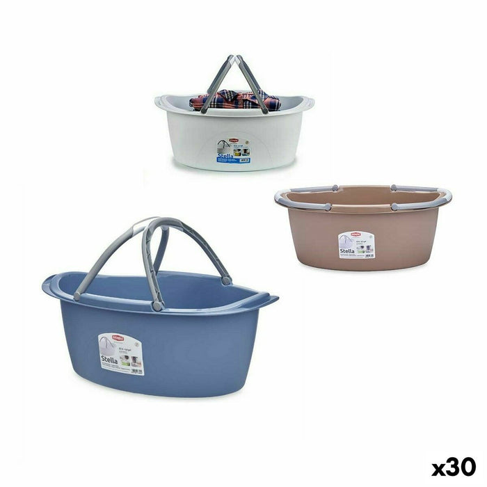 Coș Multifuncțional Stefanplast Cu mânere Plastic 25 L 59 x 23 x 38 cm (30 Unități)