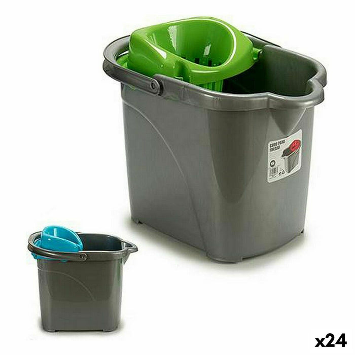 Găleată de Spălat Cu roți Plastic 15 L 31 x 31 x 41 cm (24 Unități)