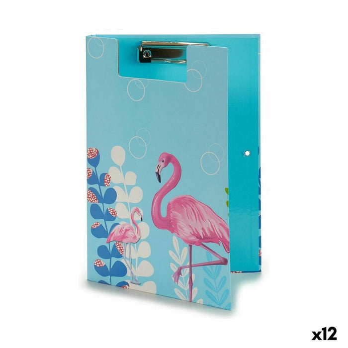 Dosar A4 Flamingo roz Clamă (12 Unități)