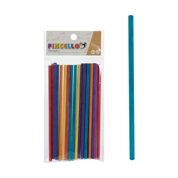 Bastoane/ Bețe Multicolor Meșteșuguri Lemn (12 Unități)