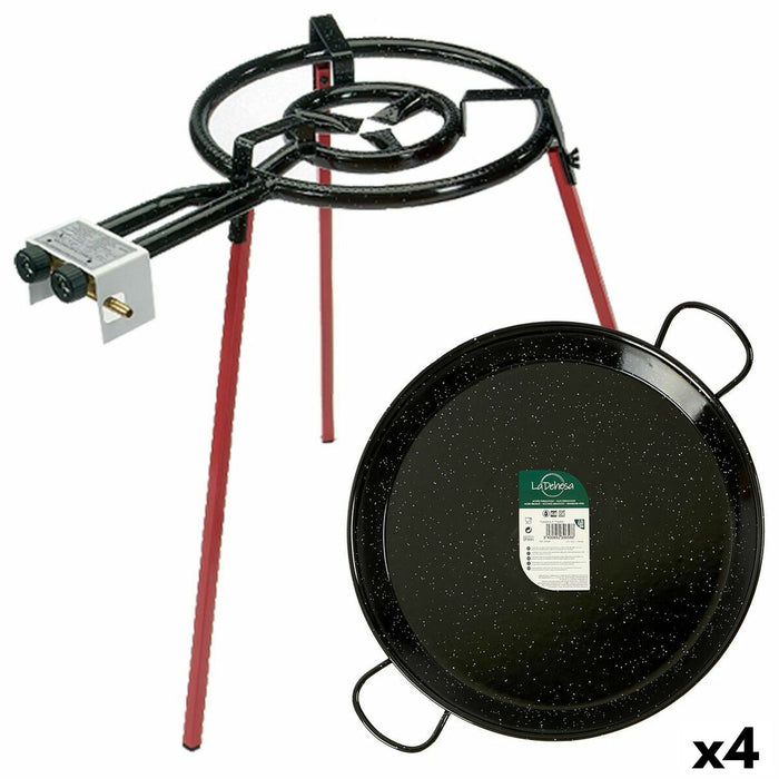 Vas pentru gătit Paella pe Gaz Ø 46 cm Set Metal (4 Unități)