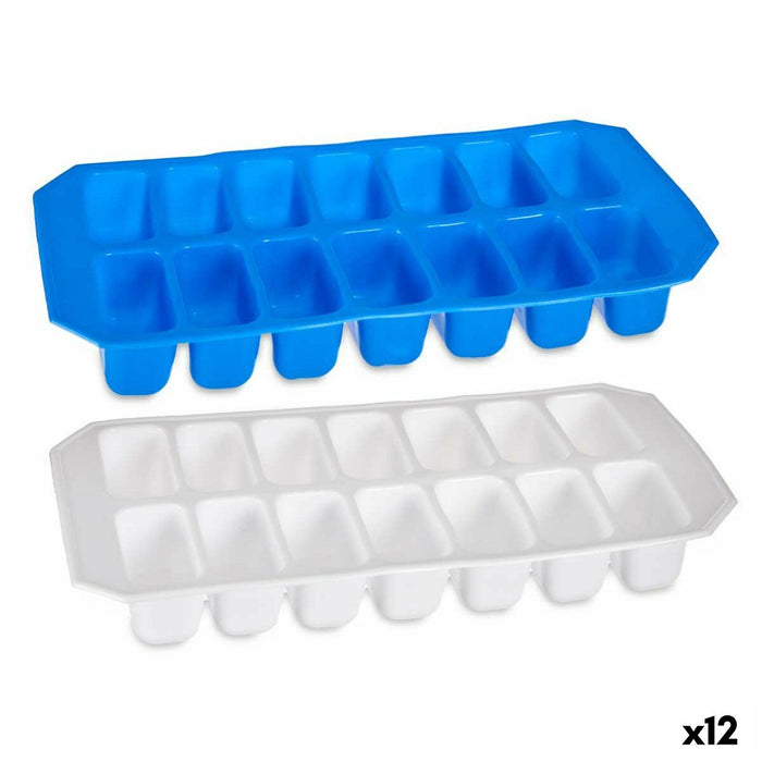 Formă pentru Cubulețe de Gheață Cauciuc 11,2 x 22 x 3 cm (12 Unități)