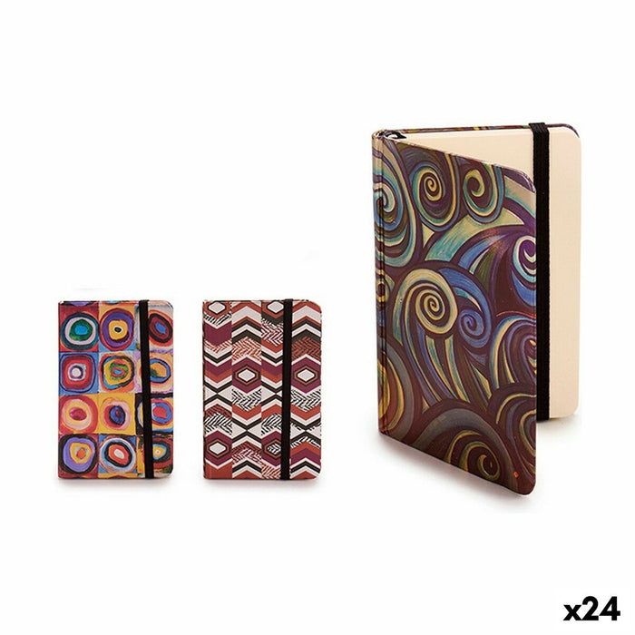 Carnet Notițe B7 Forme 100 Frunze 9 x 1 x 14 cm (24 Unități)