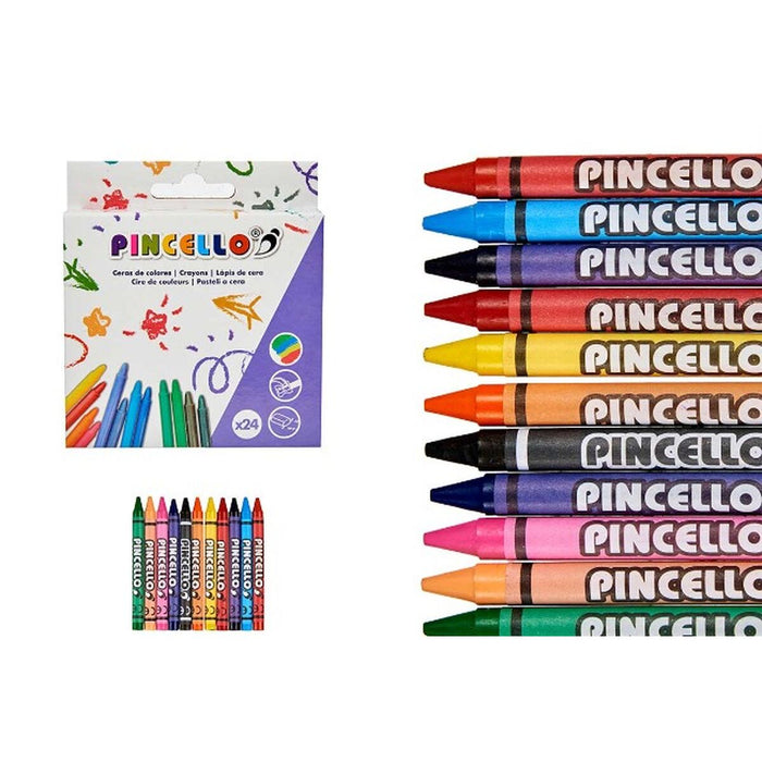 Creioane ceară colorate Jumbo Multicolor Ceară (72 Unități)