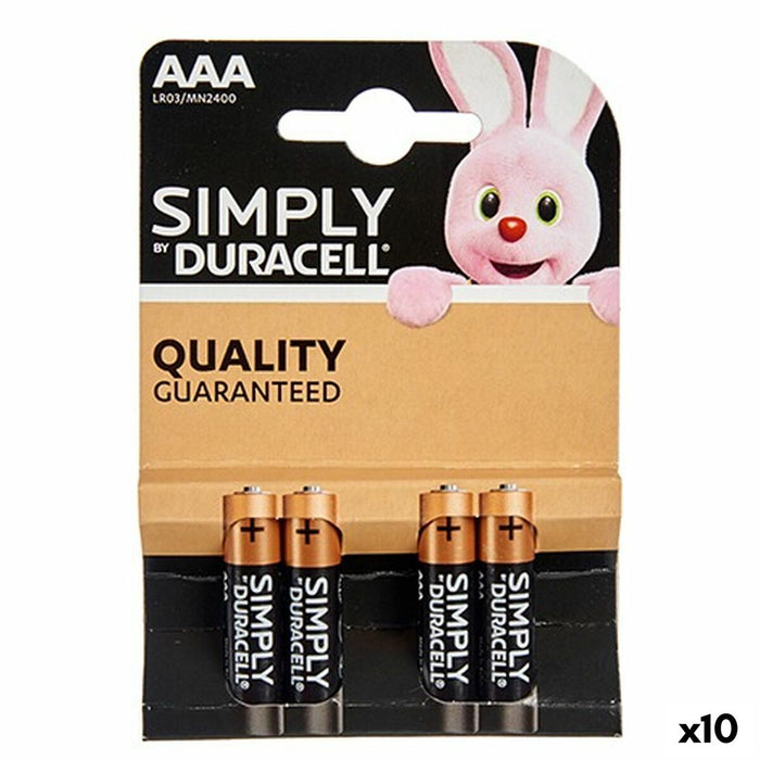 Baterii Alcaline LR03 DURACELL (10 Unități)