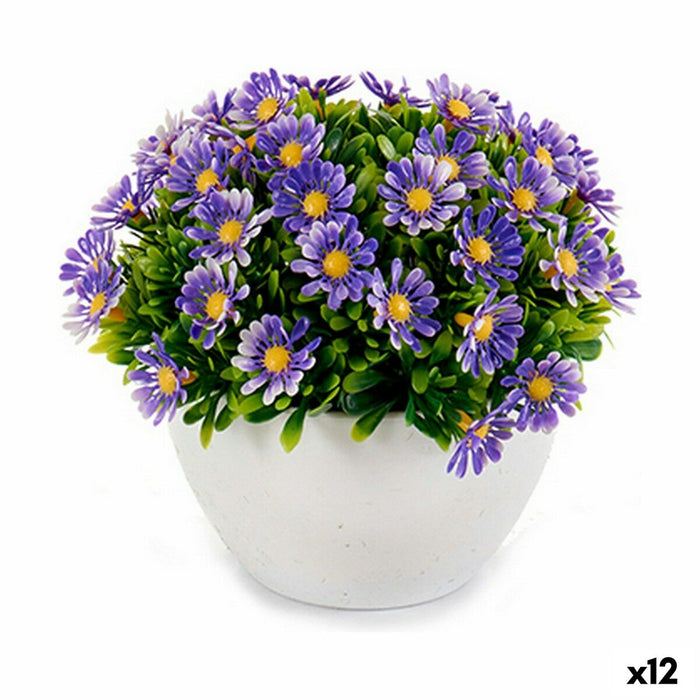 Plantă decorativă Margaretă Plastic 14 x 13 x 14 cm (12 Unități)
