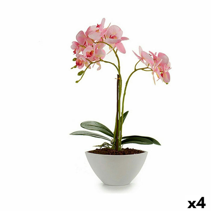 Plantă decorativă Orhidee 16 x 49 x 28 cm Plastic (4 Unități)