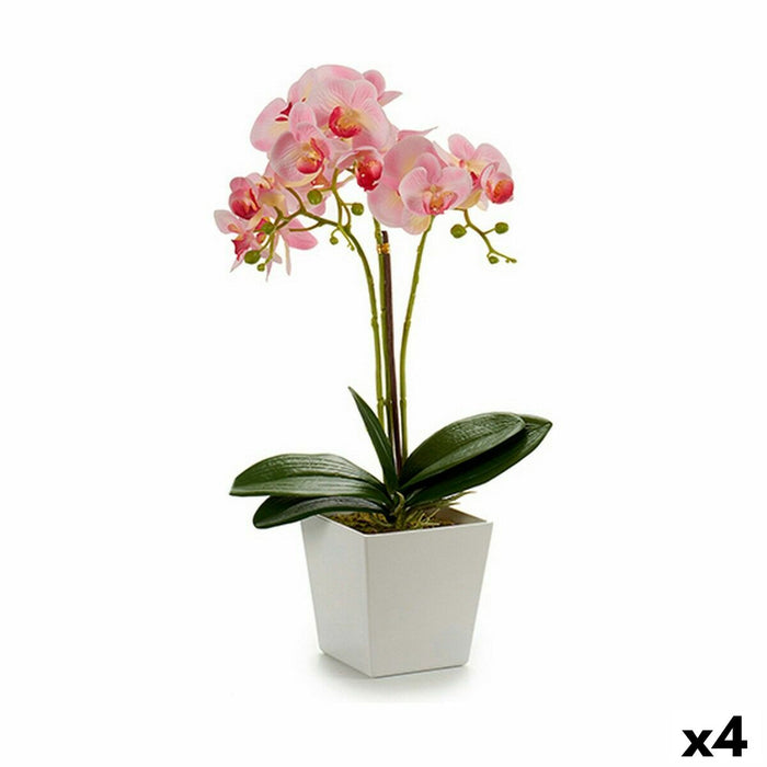 Plantă decorativă Orhidee 20 x 47 x 33 cm Plastic (4 Unități)