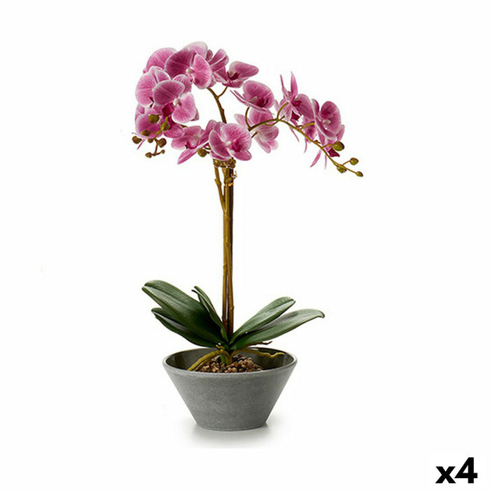 Plantă decorativă Orhidee 16 x 48 x 28 cm Plastic (4 Unități)