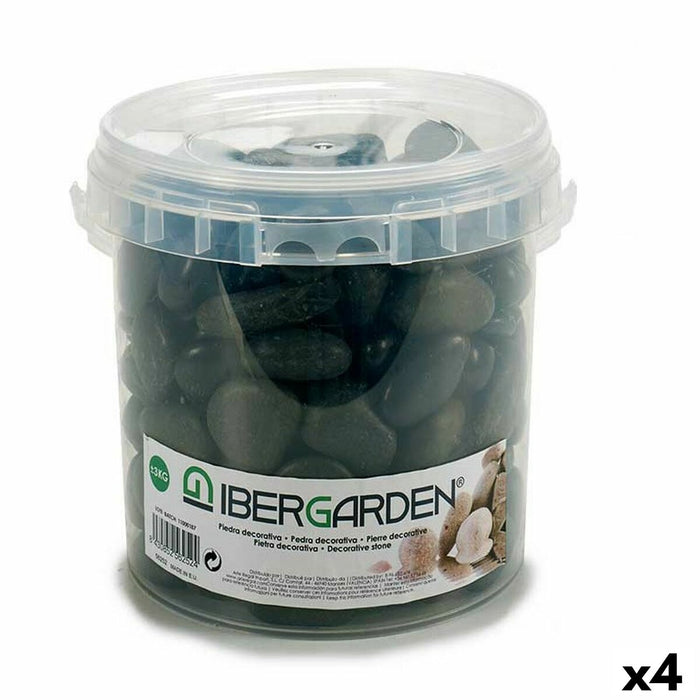 Pietre decorative Mic Negru 3 Kg (4 Unități)