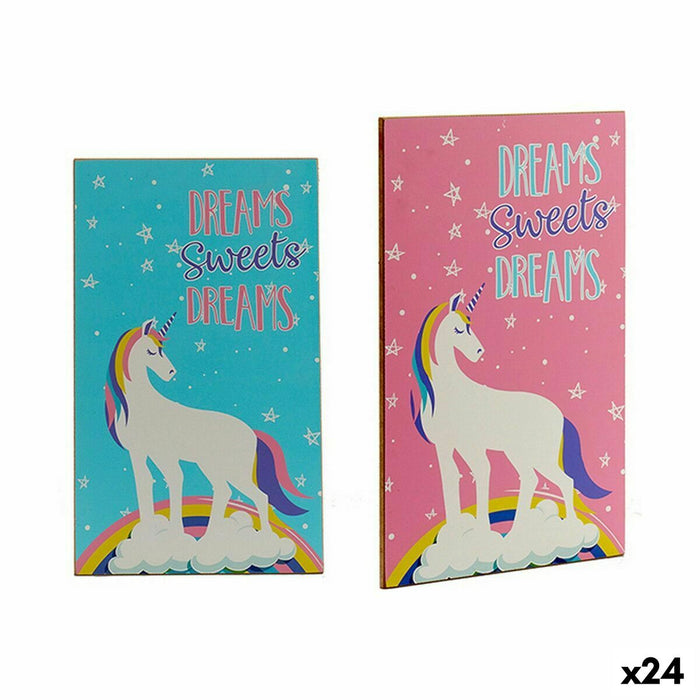 Tablou Lemn Unicorn 1 x 40 x 24 cm (24 Unități)