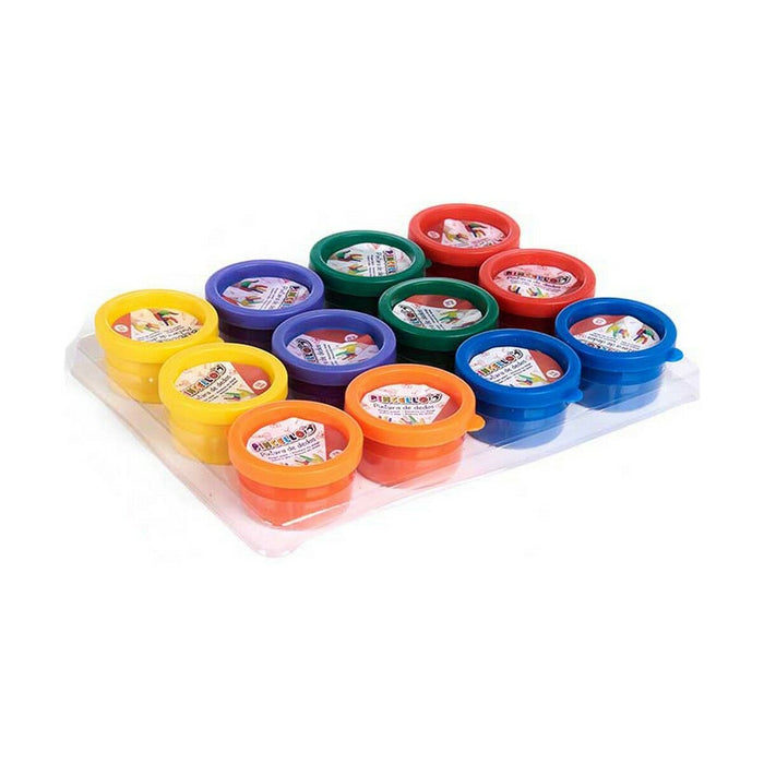 Vopsea pentru pictură cu degetele Set Multicolor 28 ml (6 Unități)
