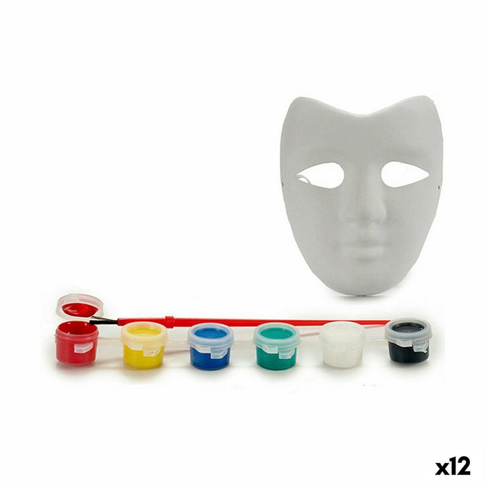Set de pictură Alb Mască (12 Unități)