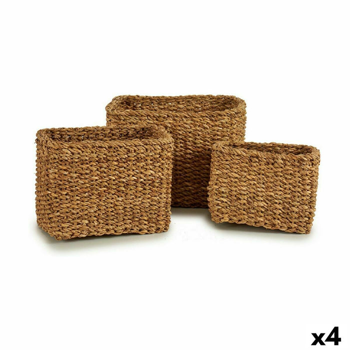 Set de Coșuri Maro (4 Unități)