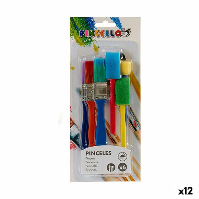 Pensule Multicolor Set Burete (12 Unități)