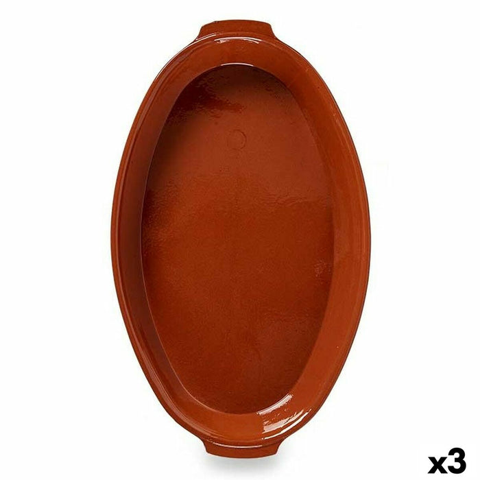 Vas pentru Cuptor Argilă arsă 3 Unități 56 x 7,5 x 32 cm