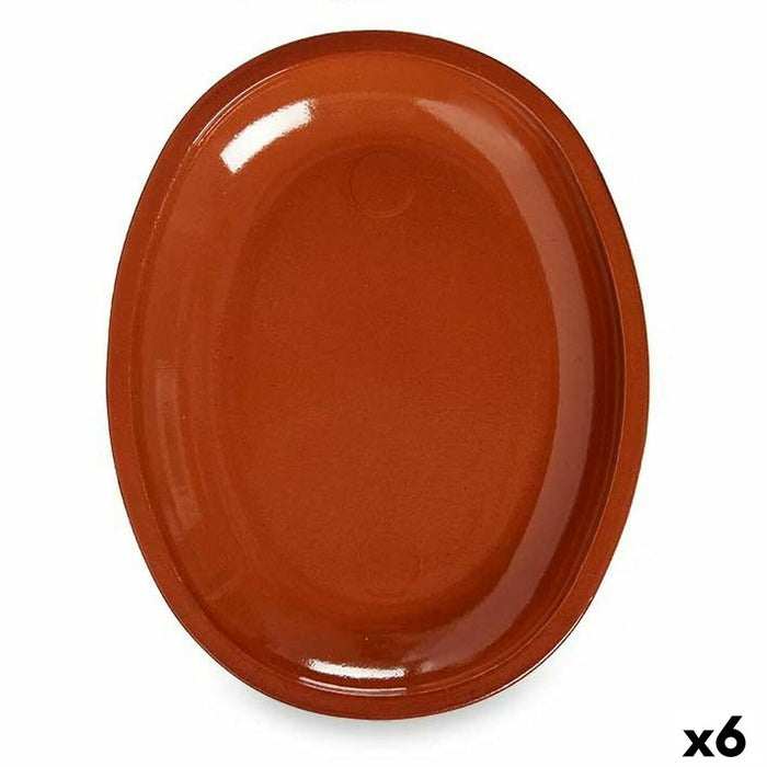 Vas pentru Cuptor Argilă arsă 6 Unități 24,5 x 3 x 30,5 cm