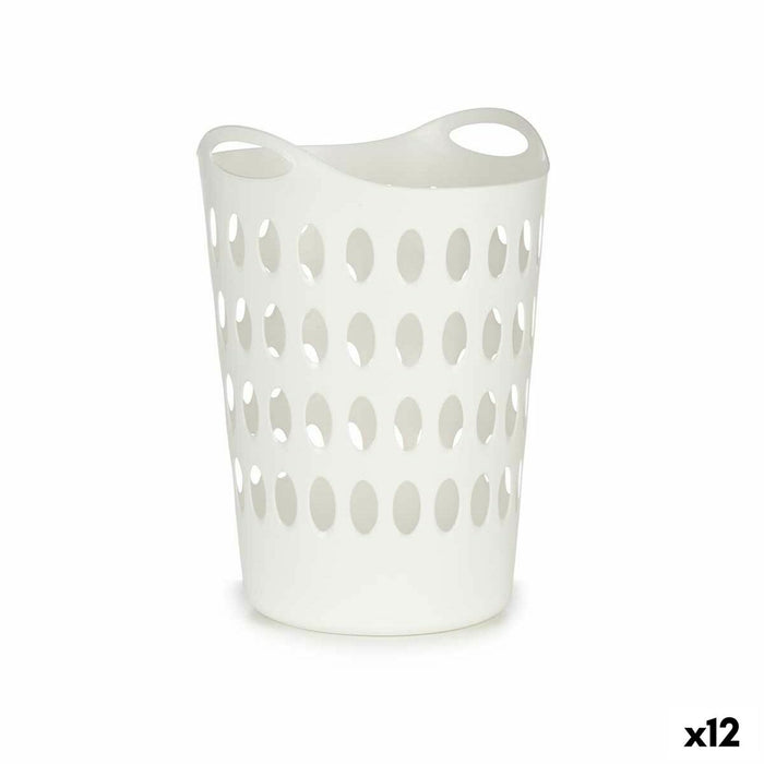 Coș pentru rufe Alb Plastic 50 L 44 x 56 x 41 cm (12 Unități)