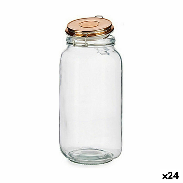 Borcan Închidere ermetică Cupru Metal Silicon 2,1 L 11,3 x 25,5 x 11,3 cm (24 Unități)