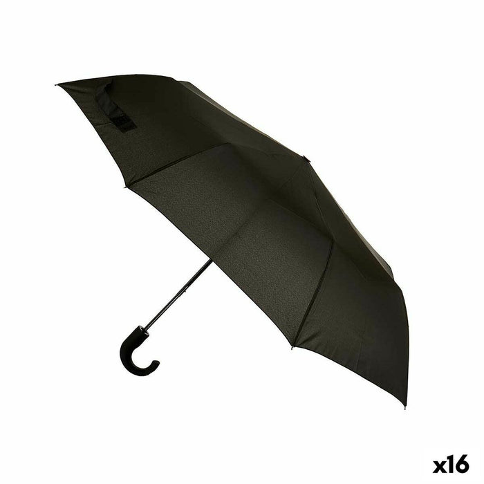 Umbrelă Negru Metal Pânză 100 x 100 x 62 cm (16 Unități)