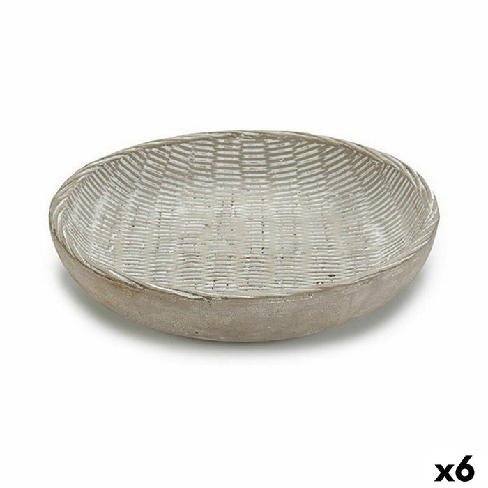 Farfurie pentru ghiveci Cu descărcare Nisip 24 x 4,5 x 24 cm (6 Unități)