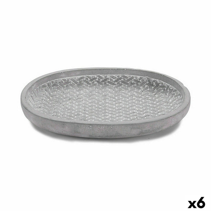 Farfurie pentru ghiveci Cu descărcare Gri 28 x 4 x 23 cm (6 Unități)