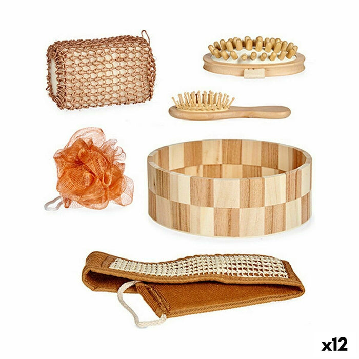 Set de Baie Coș Maro (12 Unități)