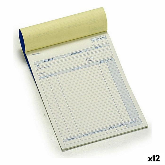 Registru de facturi 21 x 0,5 x 28,5 cm (12 Unități)