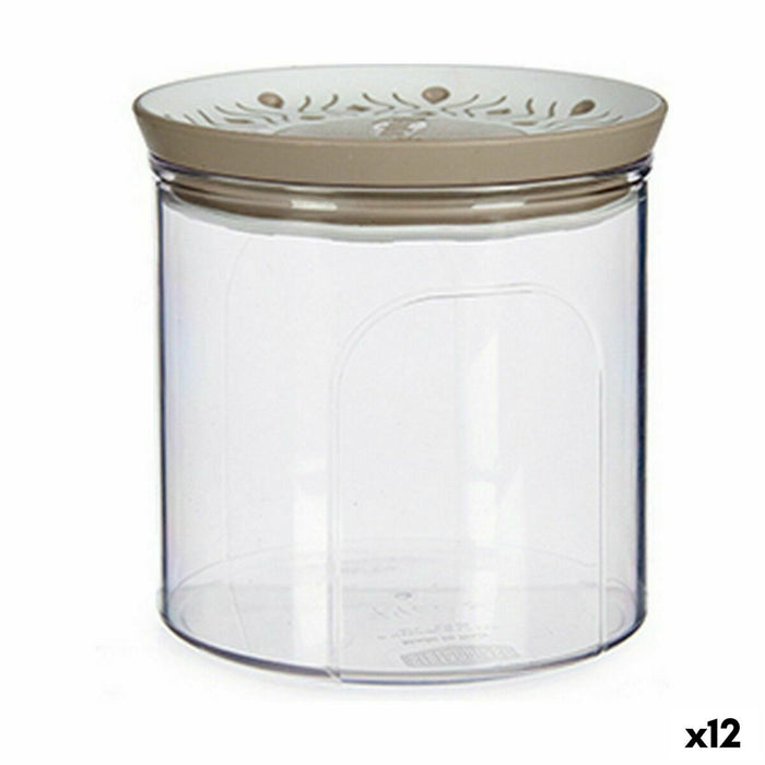 Staniu Stefanplast Tosca Ermetic Bej Plastic 700 ml 11,7 x 11 x 11,7 cm (12 Unități)