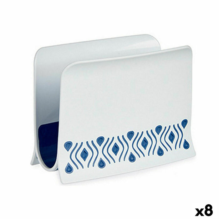 Suport pentru Șervețele Stefanplast Tosca Albastru Plastic 8,8 x 11 x 15 cm (8 Unități)
