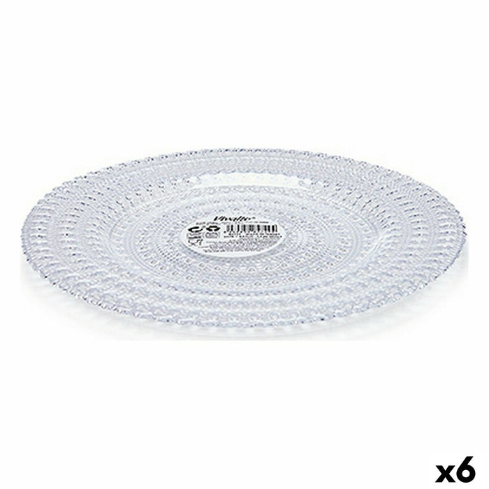 Platou Plat Allure Ø 21 cm Transparent Sticlă (6 Unități)