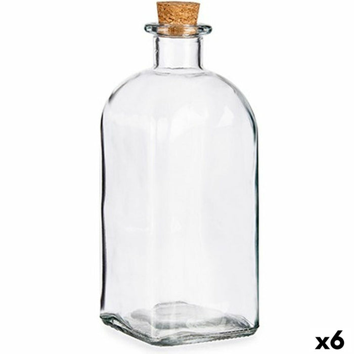 Staniu Dop Plută Sticlă 1 L 9 x 22 x 9 cm (6 Unități)