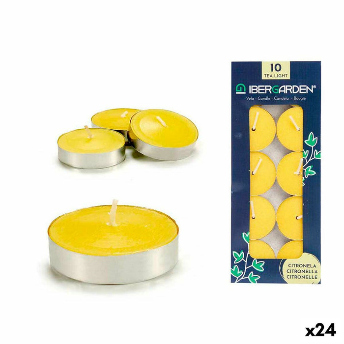 Set de Lumânări Citronela Galben (24 Unități)