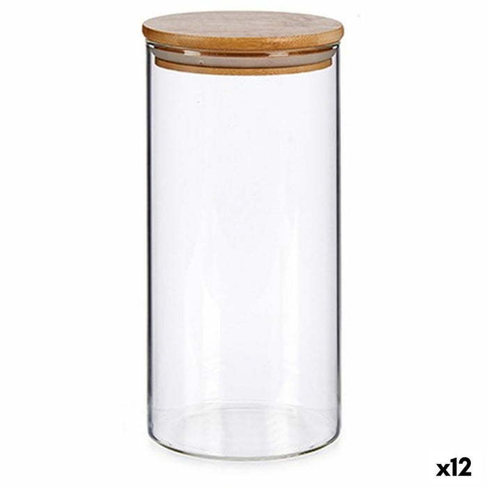 Staniu Maro Transparent Bambus Sticlă borosilicată 1,4 L 10,3 x 21 x 10,3 cm (12 Unități)
