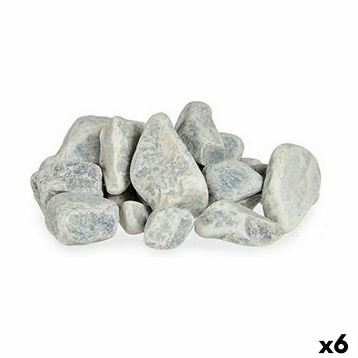 Pietre decorative 2 Kg Gri deschis (6 Unități)